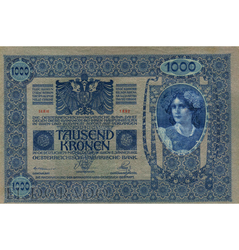 Austria 1,000 Crowns Year 1919 Pick 59
